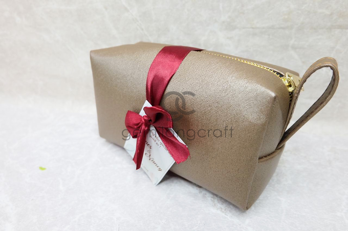 Premium boxy pouch packaging ribbon James & Nancy by Gemilang Craft - 003