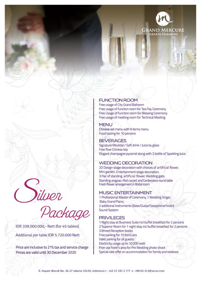Wedding Package 2019 by GRAND MERCURE Jakarta Harmoni - 004 Wedding Package 2019 by GRAND MERCURE Jakarta Harmoni - 004
