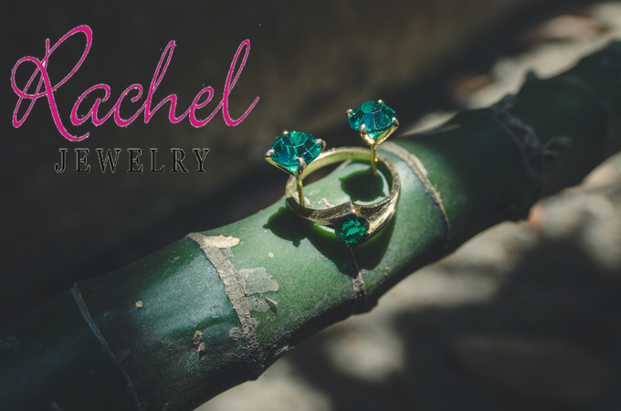Green Zirconia Earring & Ring by Rachel Jewelry - 001