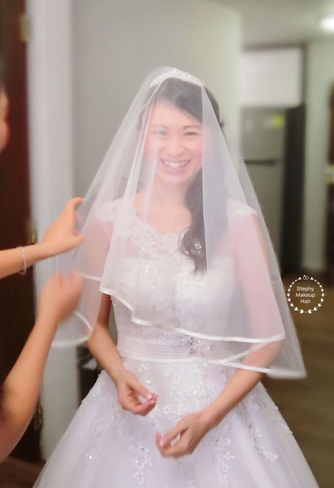 Swee Ming Actual Day & Church Matrimony by Stephy Ng Makeup and Hair - 005