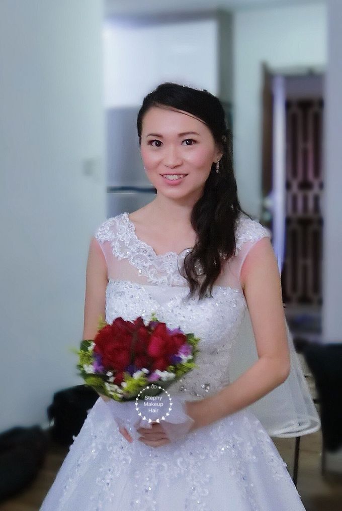 Swee Ming Actual Day & Church Matrimony by Stephy Ng Makeup and Hair - 006