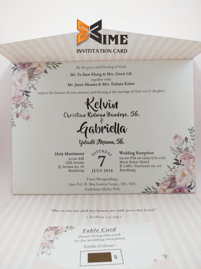 custom design xime wedding card