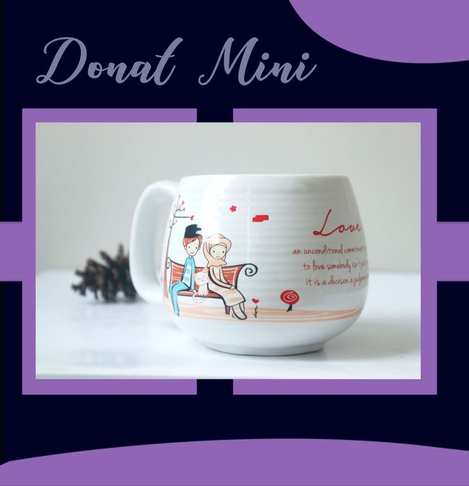 Mug Donat Mini by Mug-App Wedding Souvenir - 002 Mug Donat Mini by Mug-App Wedding Souvenir - 002