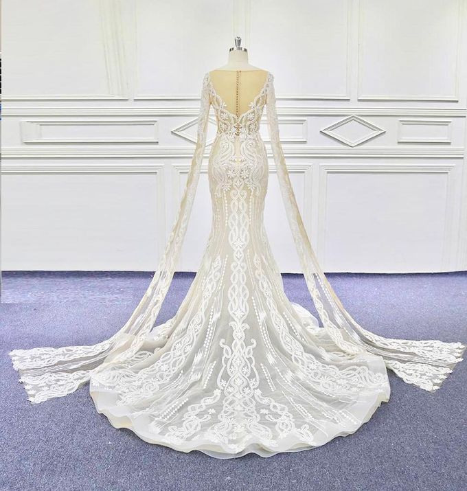 New Beautiful Mermaid Aline Wedding Gown Design by D BRIDE - 003 New Beautiful Mermaid Aline Wedding Gown Design by D BRIDE - 003