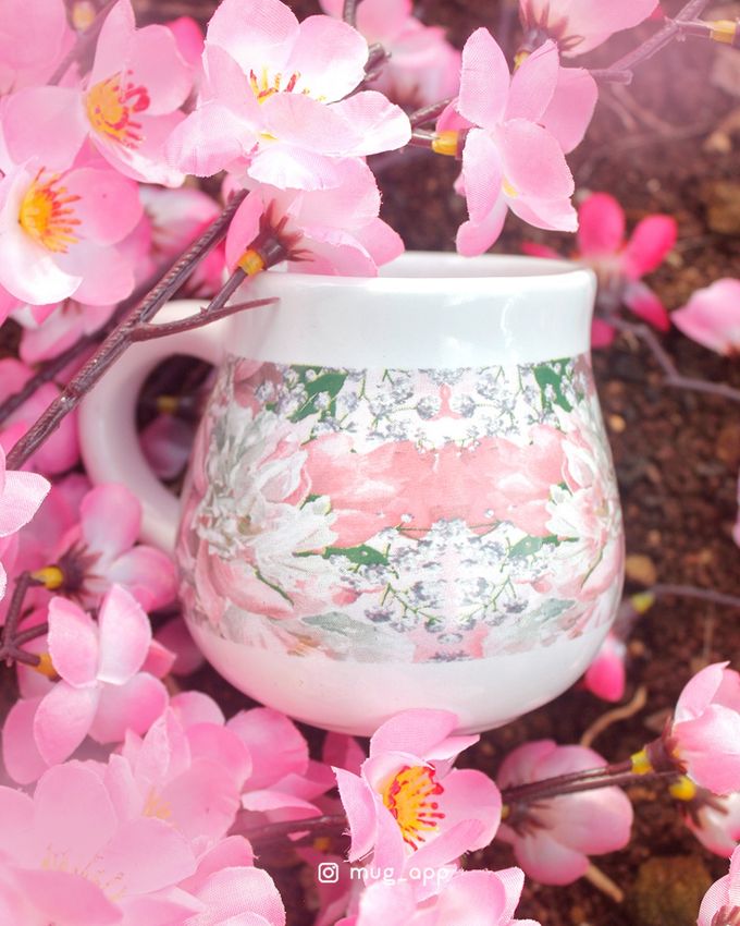 Tekio Susun Dan Mug Gentong Exclusive Full Sakura by Mug-App Wedding Souvenir - 003 Tekio Susun Dan Mug Gentong Exclusive Full Sakura by Mug-App Wedding Souvenir - 003