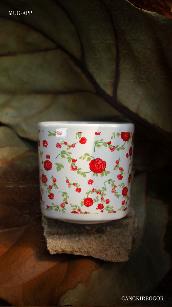Mug Kotak Full Flowers by Mug-App Wedding Souvenir - 005 Mug Kotak Full Flowers by Mug-App Wedding Souvenir - 005