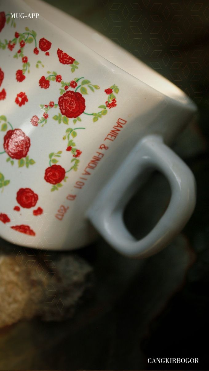 Mug Kotak Full Flowers by Mug-App Wedding Souvenir - 001 Mug Kotak Full Flowers by Mug-App Wedding Souvenir - 001
