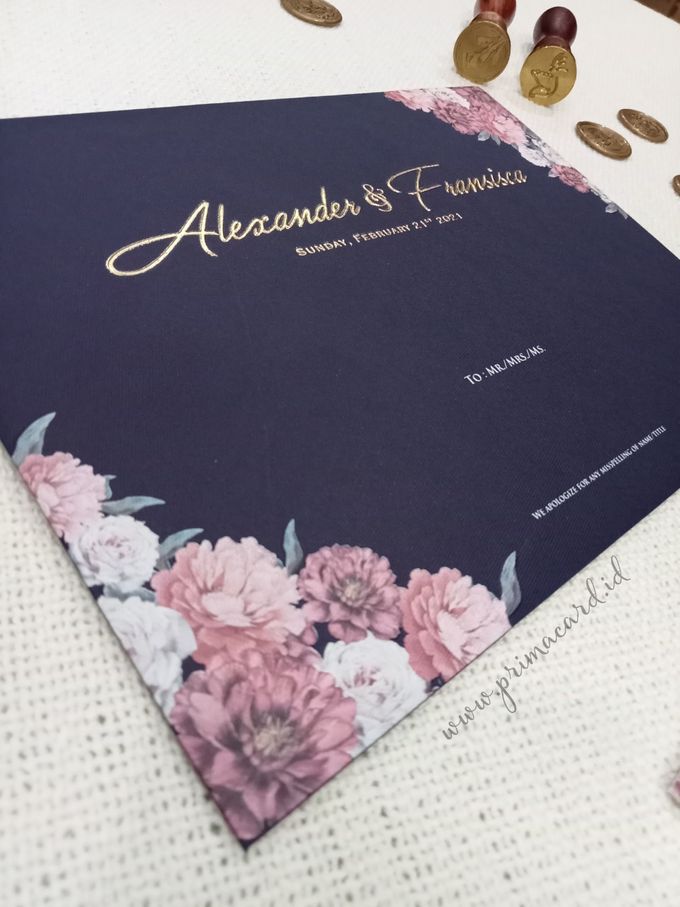 Wedding Invitation Of Alexander Fransisca by Prima Card - 001 Wedding Invitation Of Alexander Fransisca by Prima Card - 001