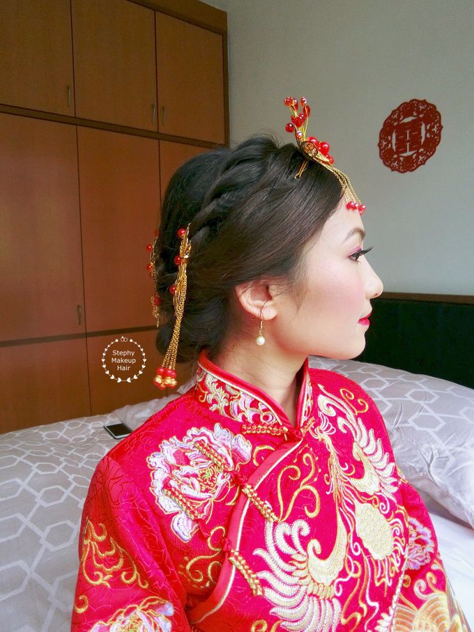 Australian C | Traditional Wedding Qun Kua by Stephy Ng Makeup and Hair - 004