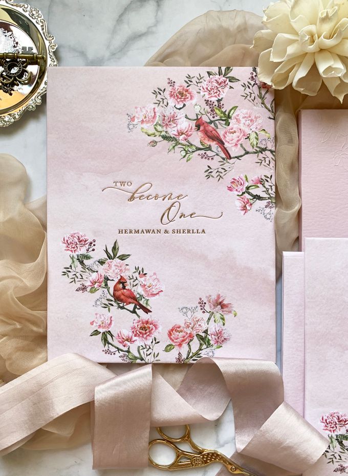 Tales of Peonies by Trouvaille Invitation - 001 Tales of Peonies by Trouvaille Invitation - 001