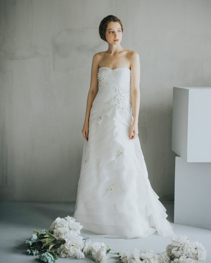 Organza Bridal Dress by Nelly Liu Label - 005 Organza Bridal Dress by Nelly Liu Label - 005
