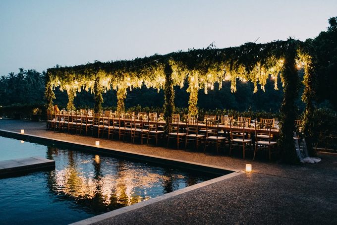 Romantic Dinner Beside Pool by CITTA Wedding - 005