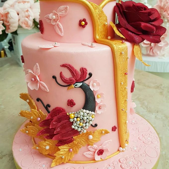 Custom Wedding Cake by Bloomscake Wedding - 012 Custom Wedding Cake by Bloomscake Wedding - 012