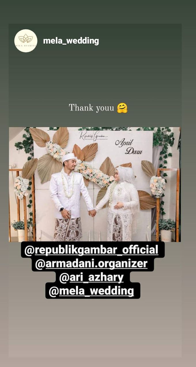 The Intimate Wedding Of April & Daru by Armadani Organizer - 001 The Intimate Wedding Of April & Daru by Armadani Organizer - 001
