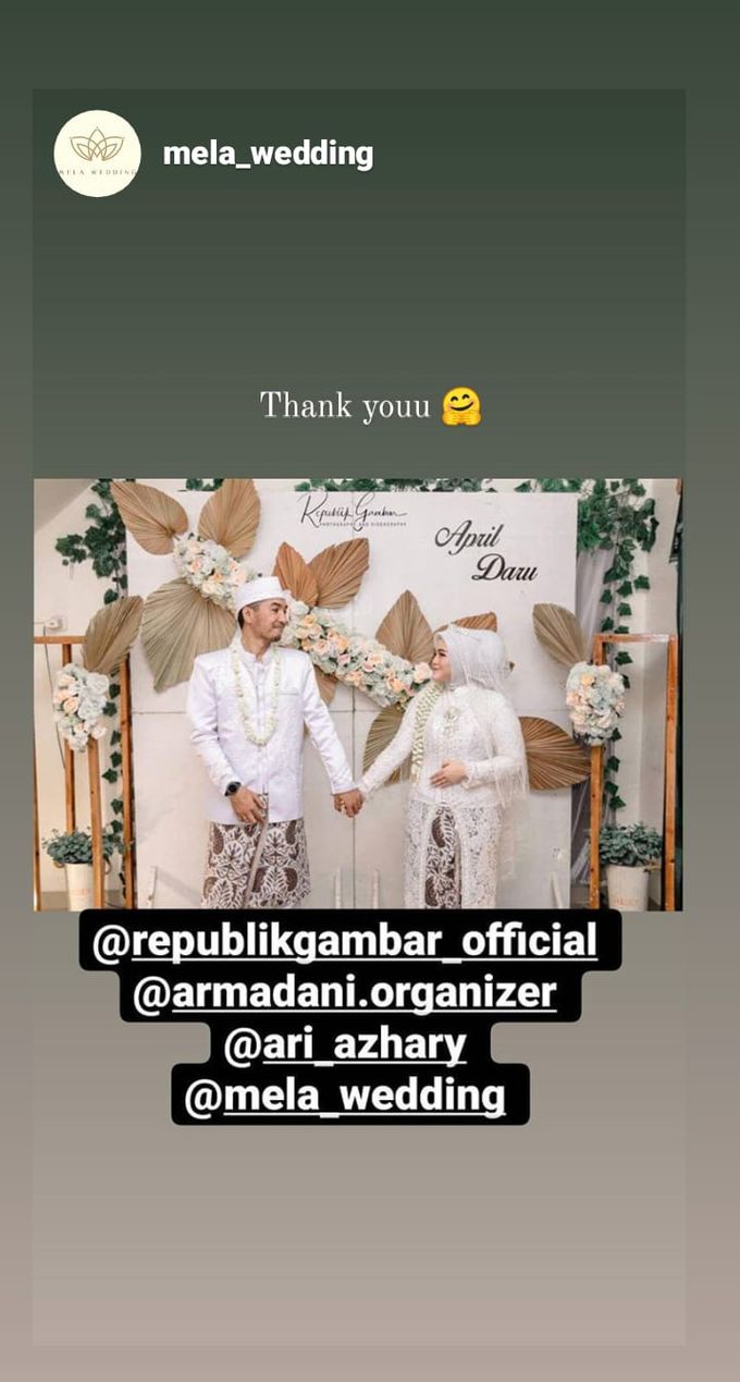 The Intimate Wedding Of April & Daru by Armadani Organizer - 001