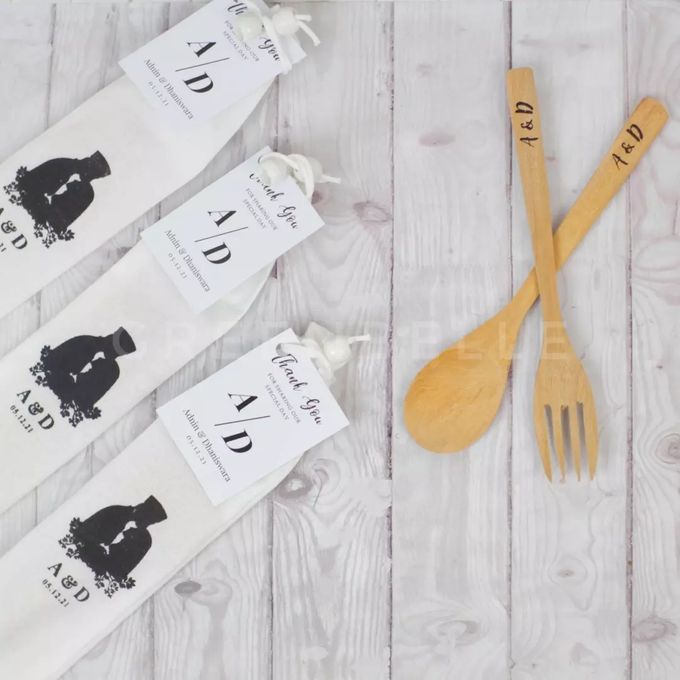 Wedding Of Adnin & Dhaniswara - Wooden Spoon Fork by Greenbelle Souvenir - 003 Wedding Of Adnin & Dhaniswara - Wooden Spoon Fork by Greenbelle Souvenir - 003