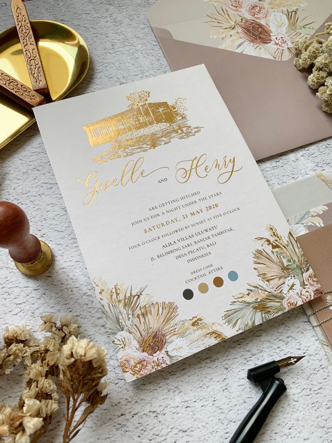 Tropical Sand by Trouvaille Invitation - 001 Tropical Sand by Trouvaille Invitation - 001