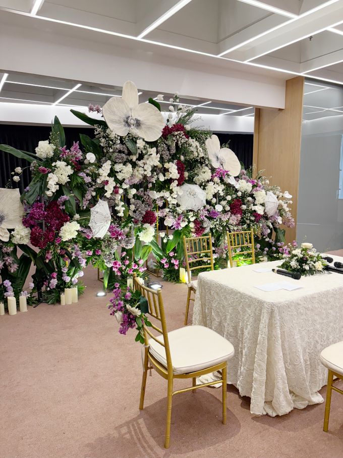 Flowery Backdrop Decoration by Pampas home co - 021