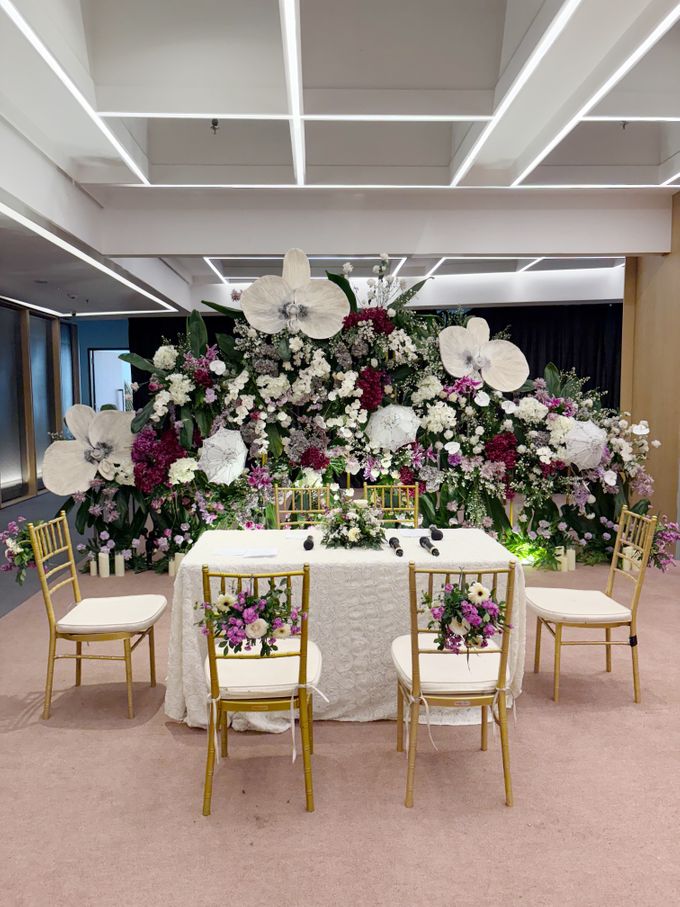 Flowery Backdrop Decoration by Pampas home co - 016