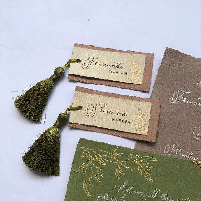 The Wedding of Fernando and Sharon by Alora Letters // Calligraphy Service - 001 The Wedding of Fernando and Sharon by Alora Letters // Calligraphy Service - 001