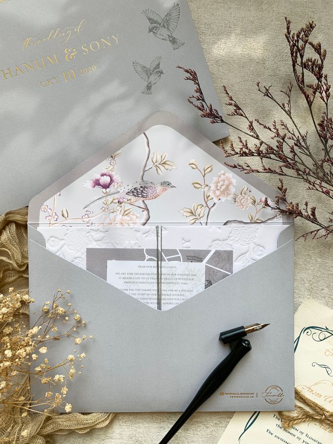 Peony Chinoisserie by Trouvaille Invitation - 011 Peony Chinoisserie by Trouvaille Invitation - 011