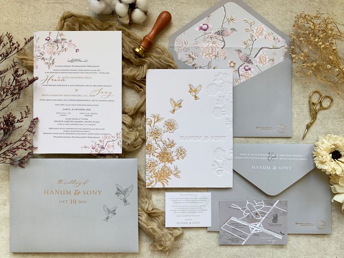 Peony Chinoisserie by Trouvaille Invitation - 009 Peony Chinoisserie by Trouvaille Invitation - 009