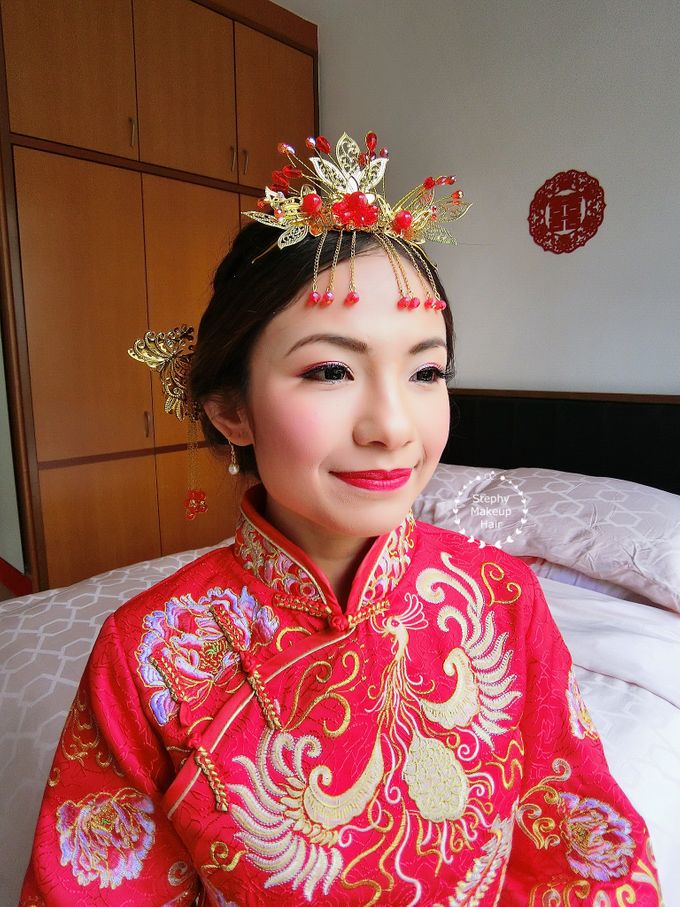 Australian C | Traditional Wedding Qun Kua by Stephy Ng Makeup and Hair - 001