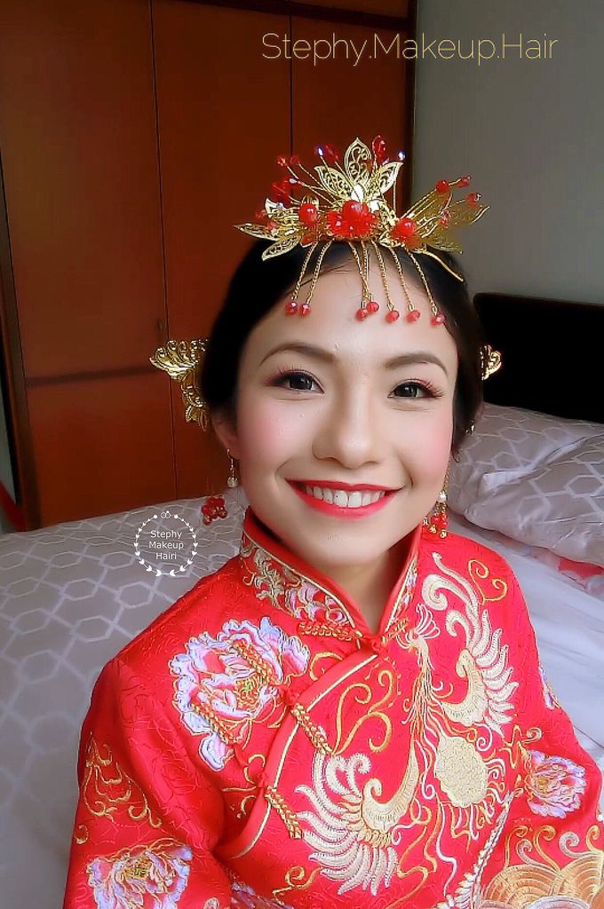 Australian C | Traditional Wedding Qun Kua by Stephy Ng Makeup and Hair - 008