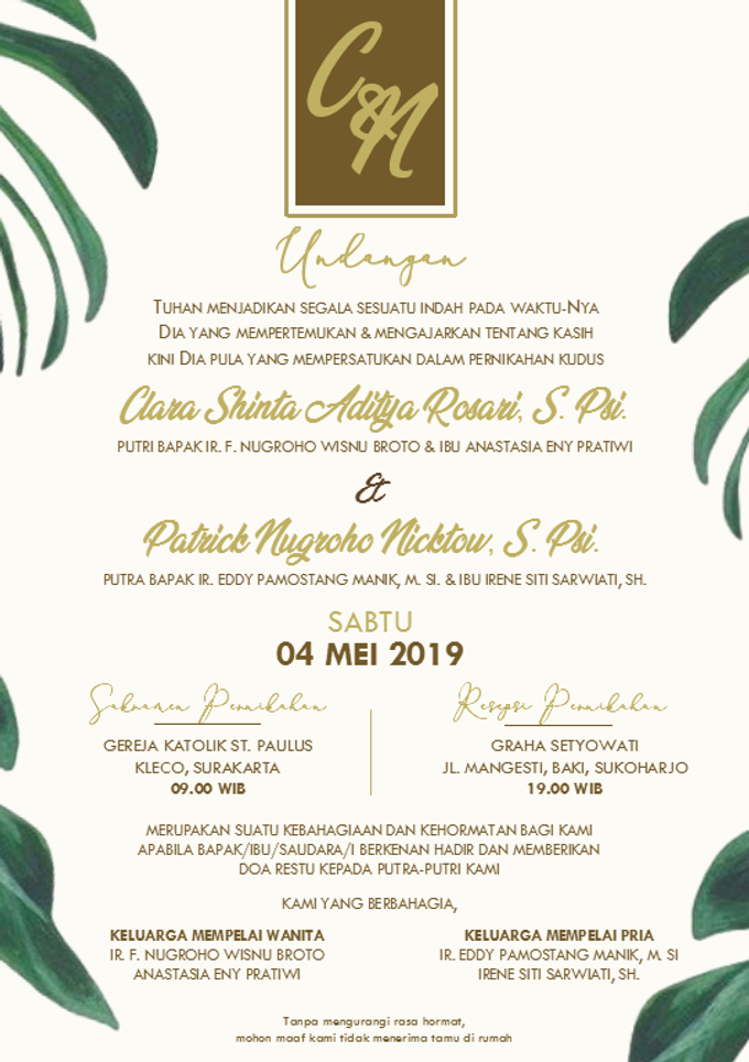 Wedding Clara Nicktow 1 by KLE Invitation - 007 Wedding Clara Nicktow 1 by KLE Invitation - 007