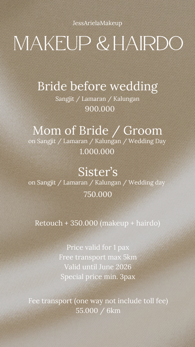 NEW PRICELIST by JessAriela Mua - 001