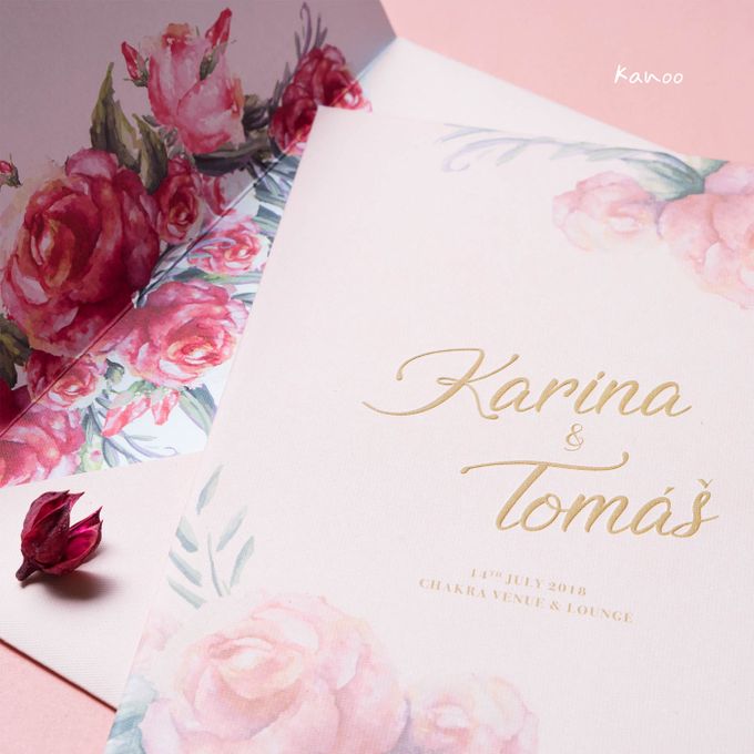 Wedding Invitation Pastel Pink by Kanoo Paper & Gift - 001 Wedding Invitation Pastel Pink by Kanoo Paper & Gift - 001