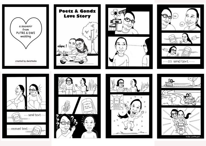 Comic Pre Wedding by Garis Pena Art - 003