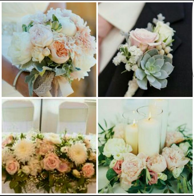 Champagne, Pink, Peach & Cream Theme by Dorcas Floral - 001