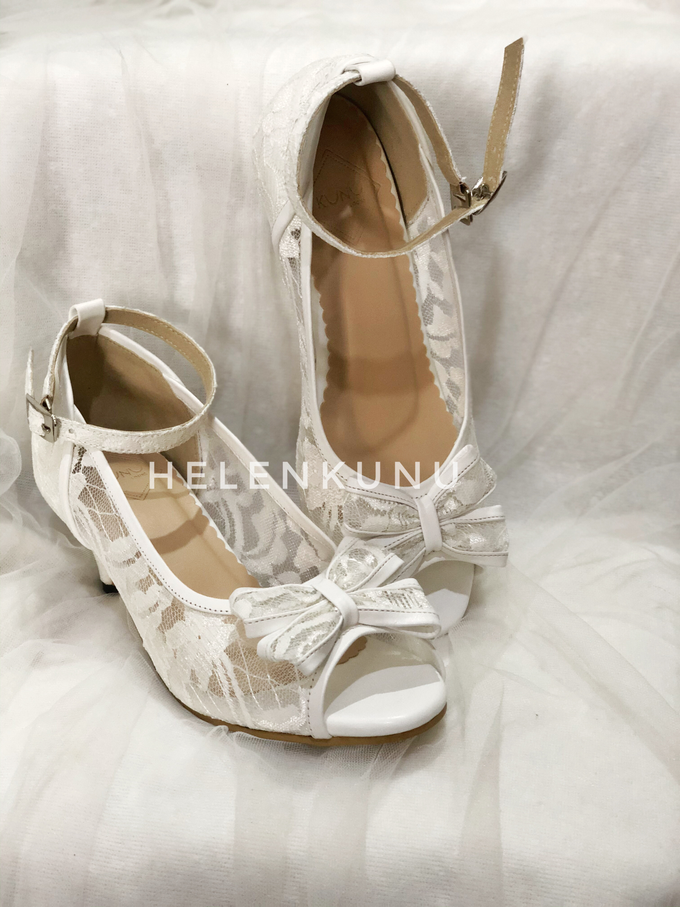 MILLY WHITE WEDDING HEELS by Helen Kunu by Kunu Looks - 003