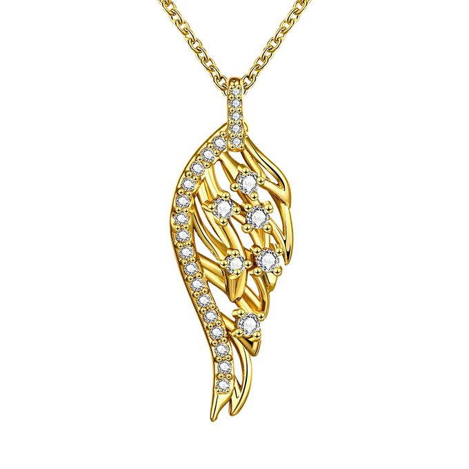 Golden Wing Necklace | TIARIA | Bridestory