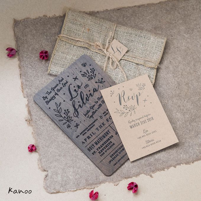 Wedding Invitation - Wood in Summer by Kanoo Paper & Gift - 005 Wedding Invitation - Wood in Summer by Kanoo Paper & Gift - 005