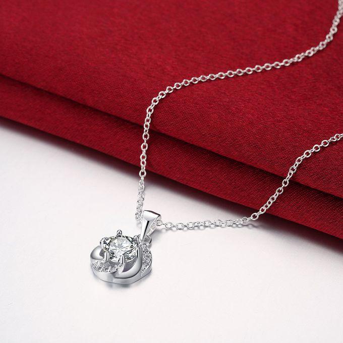 Spiral Diamond Necklace by TIARIA