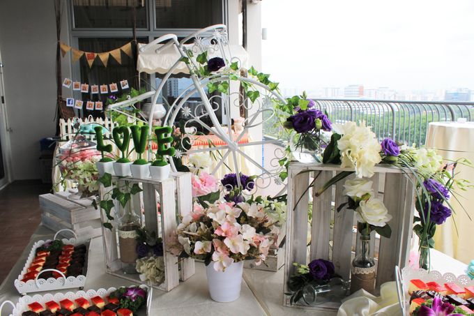 Rustic Wedding Dessert Table by Manna Pot Catering - 017