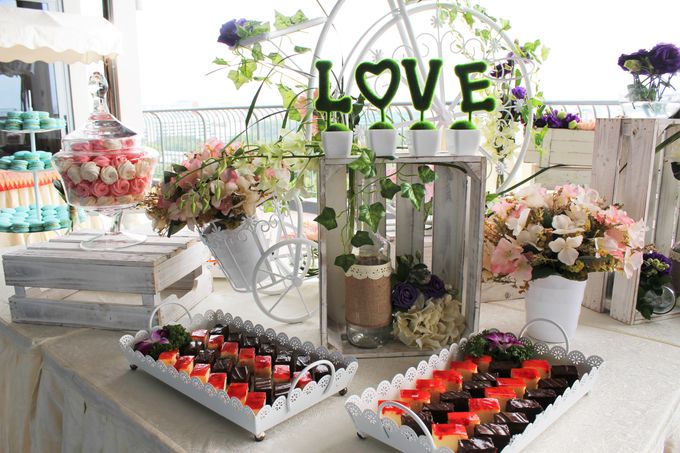 Rustic Wedding Dessert Table by Manna Pot Catering - 019