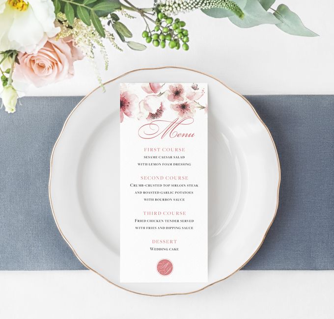 Cherry Blossom by Trouvaille Invitation - 003 Cherry Blossom by Trouvaille Invitation - 003