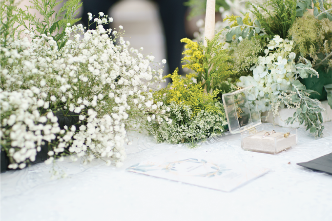 Michael & Melissa Wedding Decoration at Intercontinental Diamond by Everglow Pagar Ayu - 003