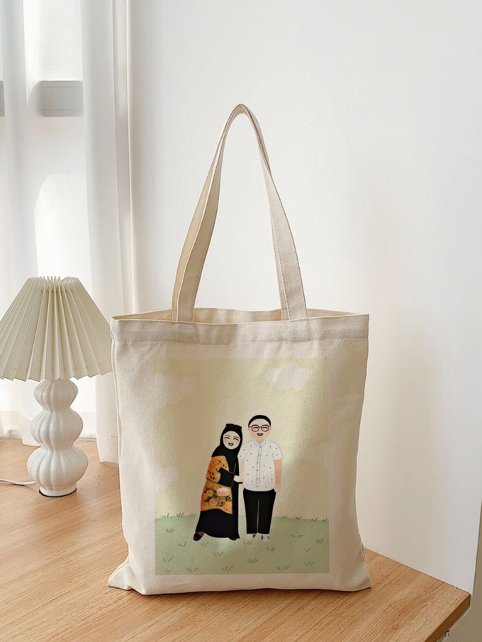 Totebag belacu (calico) custom by Morning Sundae - 001