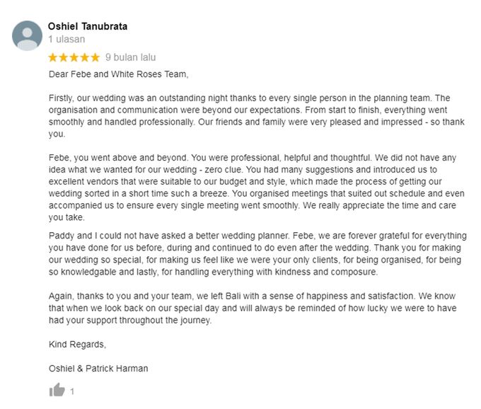 Client Review by White Roses Planner - 015 Client Review by White Roses Planner - 015