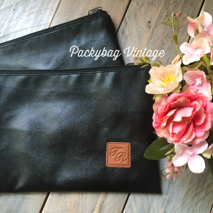 TYA WEDDING // BLACK CORDURA with Emboss  by Packy Bag Vintage - 004