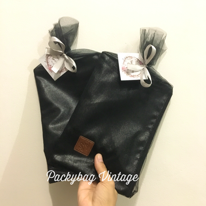 TYA WEDDING // BLACK CORDURA with Emboss  by Packy Bag Vintage - 003