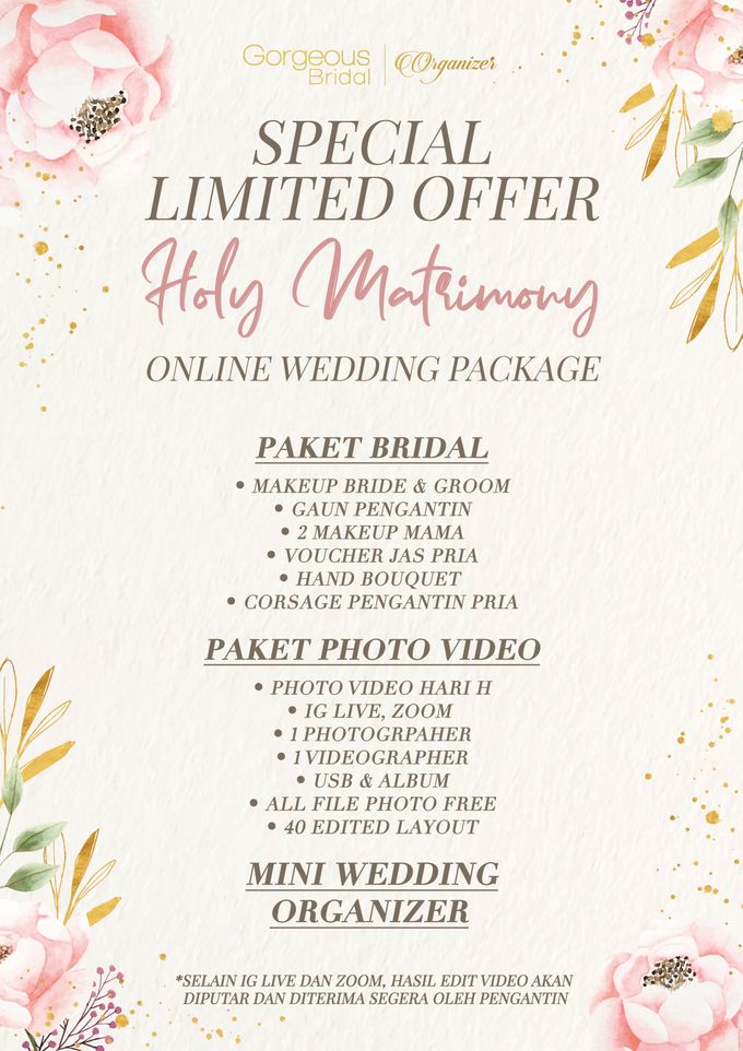 Wedding bridal package clearance
