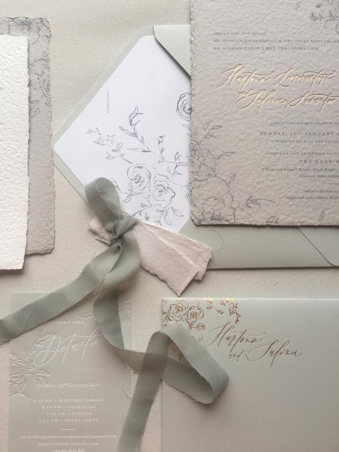 Dreamy deckle edge by Pensée invitation & stationery - 002