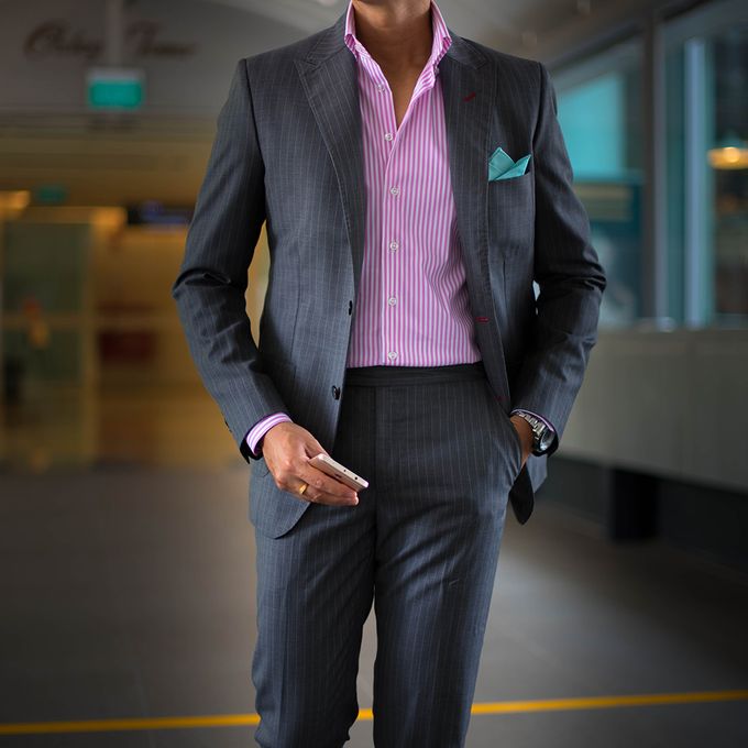 Suits with stripes by Perfect Attire