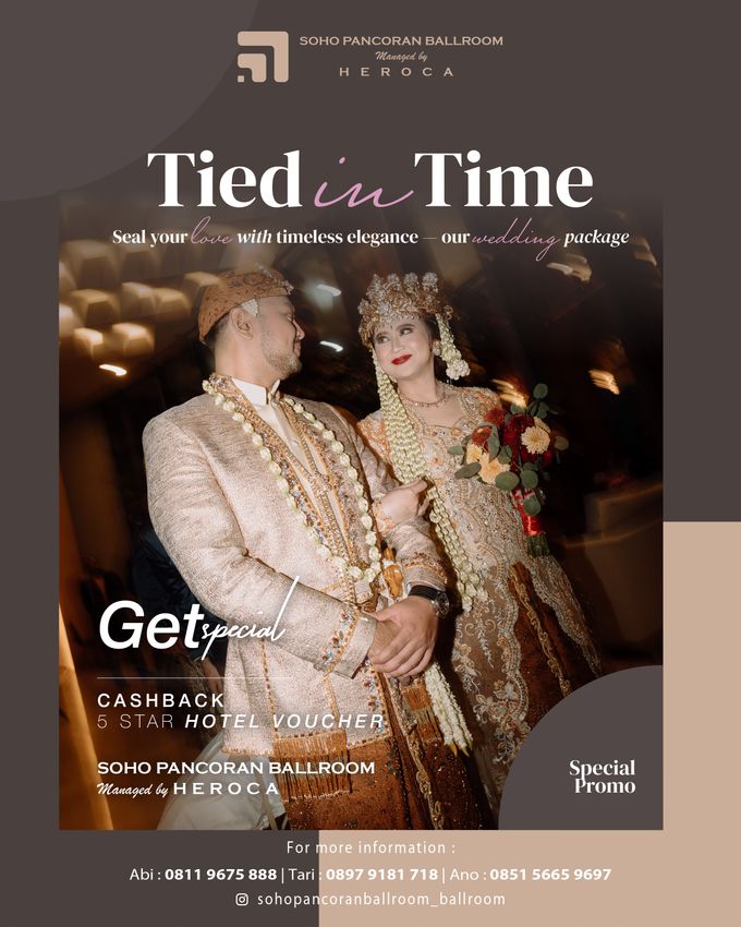 Wedding Promo Soho Pancoran Ballroom : Tied in Time, Seal Your Love with Timeless Elegance by Heroca Enterprise - 001