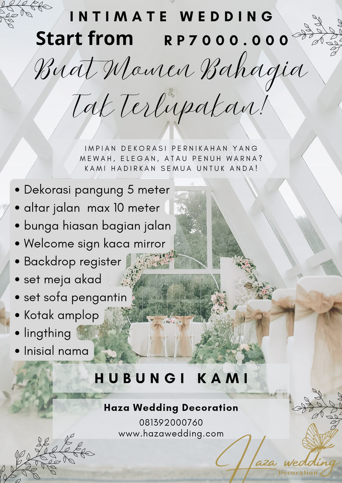 Paket Intimate Wedding Di Medan by HAZA WEDDING - 004 Paket Intimate Wedding Di Medan by HAZA WEDDING - 004